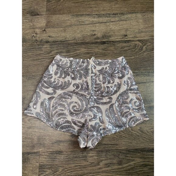 Women Show Me Your Mumu Sequin Sawyer Disco Hot Pant sequin High Waist Shorts XS - Picture 2 of 12